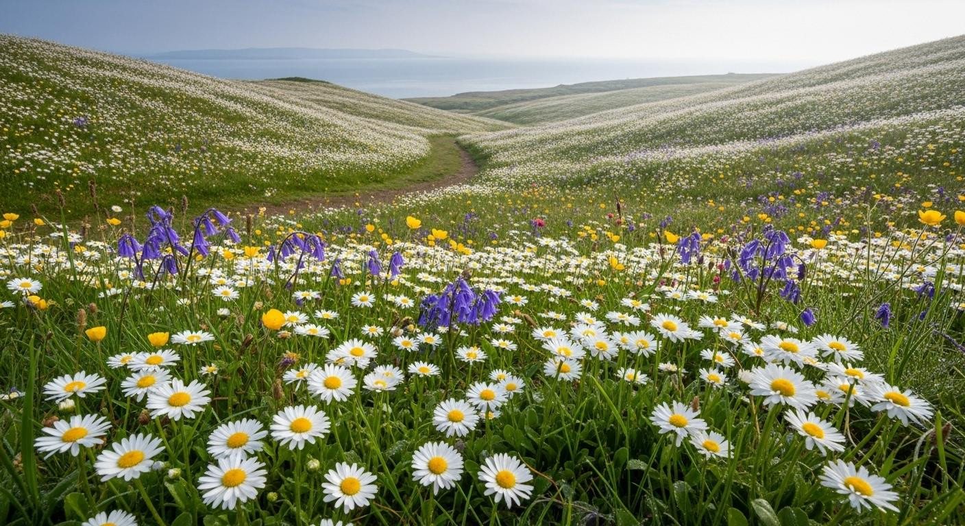 This tiny Scottish island with 8 residents has wild daisies locals visit at dawn
