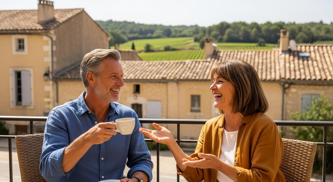This 330-soul French hilltop village costs half what Tuscany charges