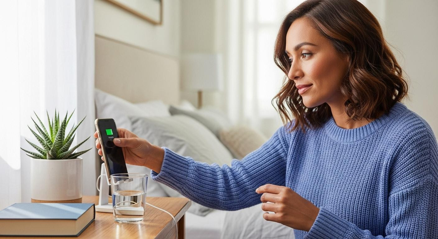 If you reach for your phone at 11 PM, this simple change helped 68% sleep better