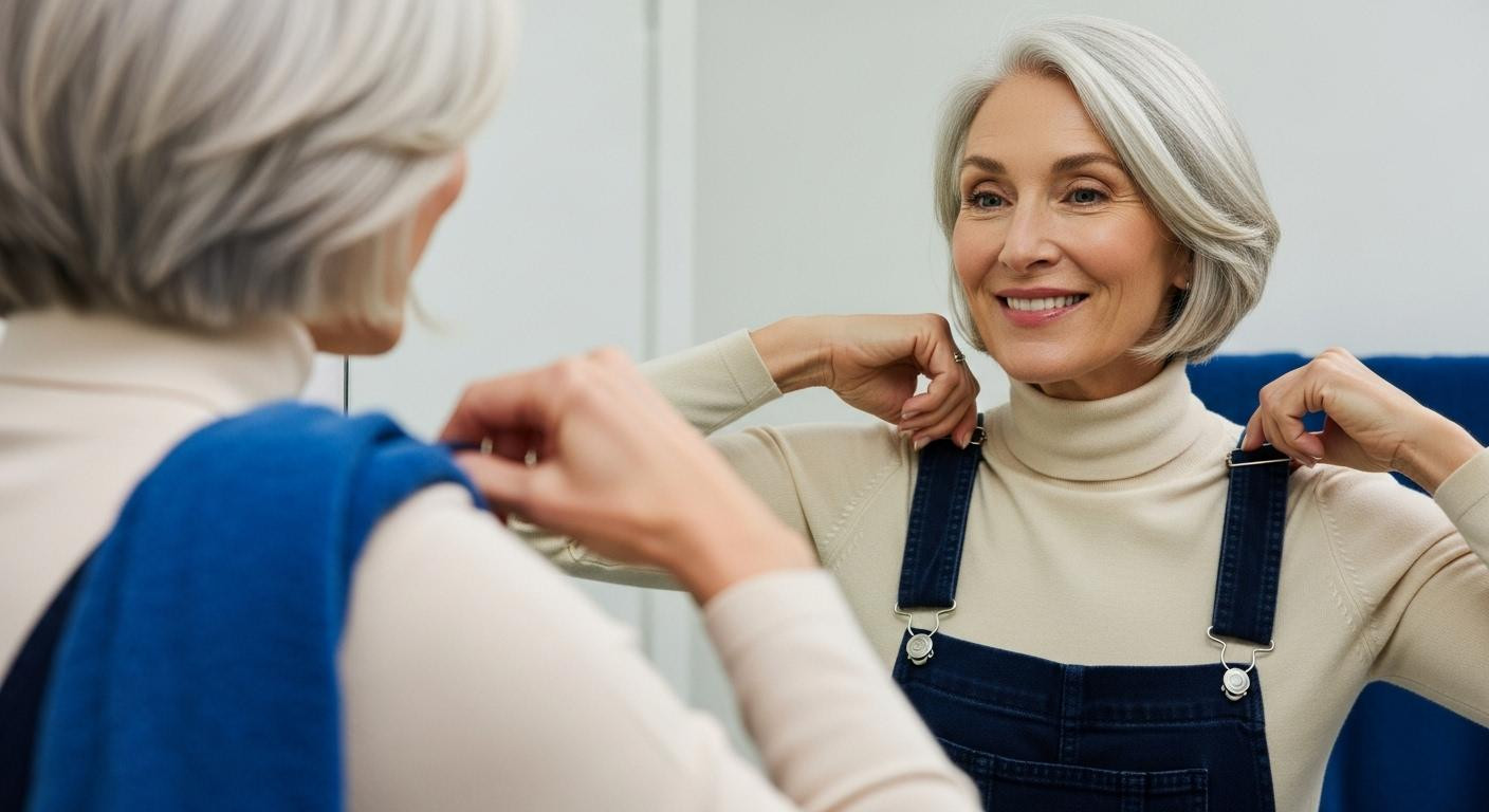 If you've hesitated buying overalls past 50: 4 styling rules separate polished from childish