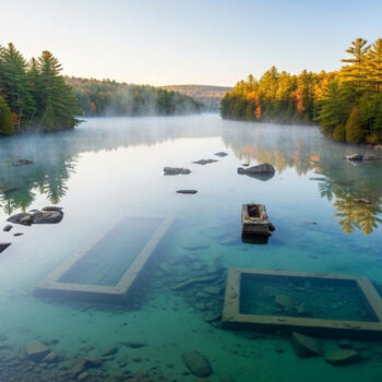 This Maine ghost village emerges from the lake when water drops 15 feet