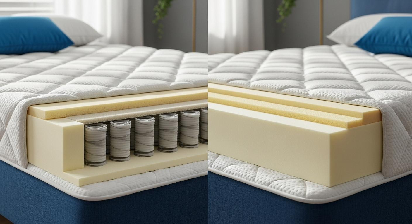Hybrid mattress vs memory foam: which lasts longer for your sleep style? (2025 guide)