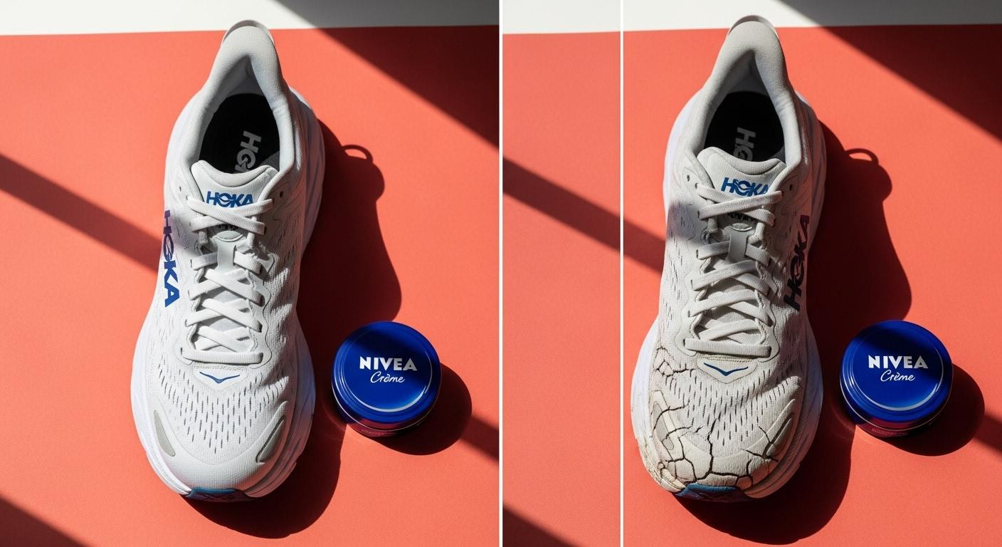 Podiatrists warn: NIVEA Crème damages HOKA shoes in 14 days despite 2.3M TikTok views