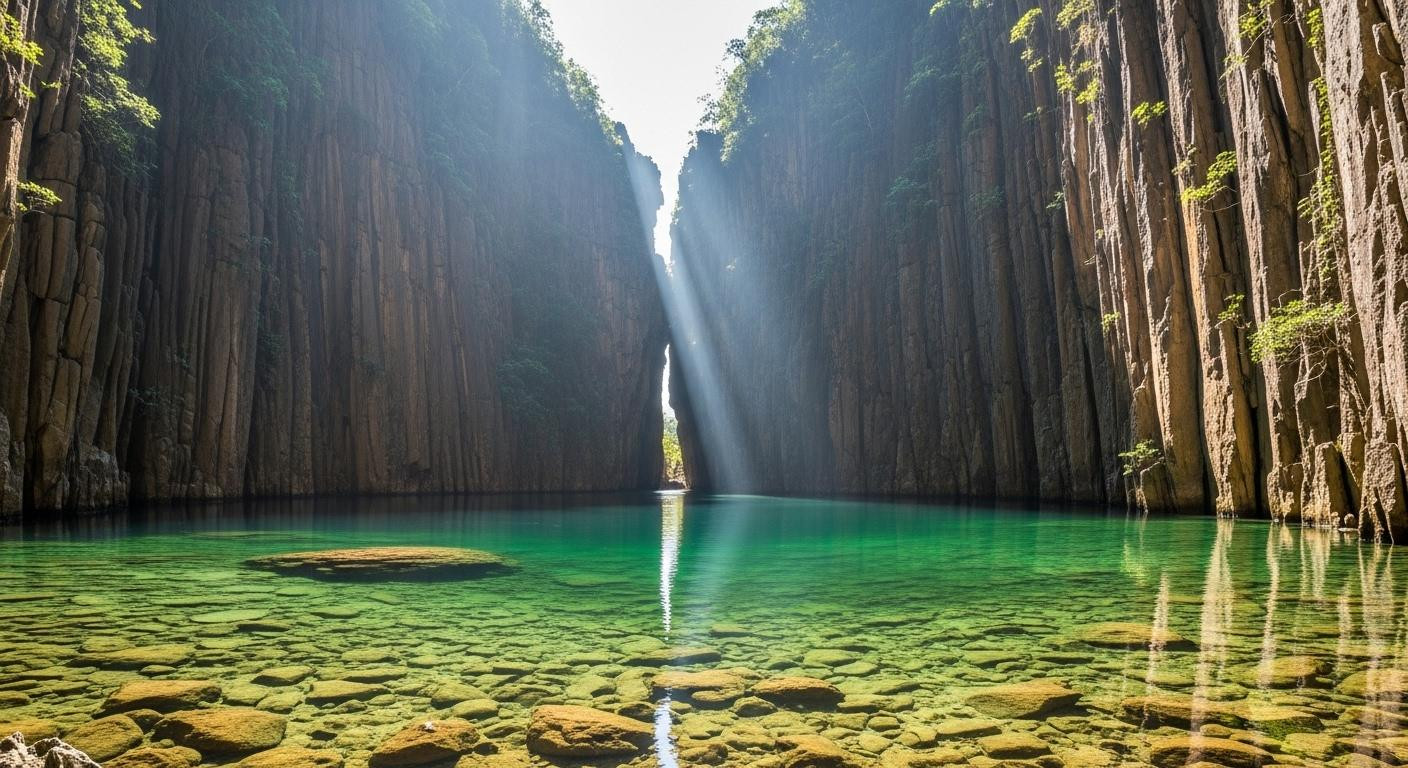 This Filipino lagoon hides behind 200-meter cliffs that only 7 beaches reveal
