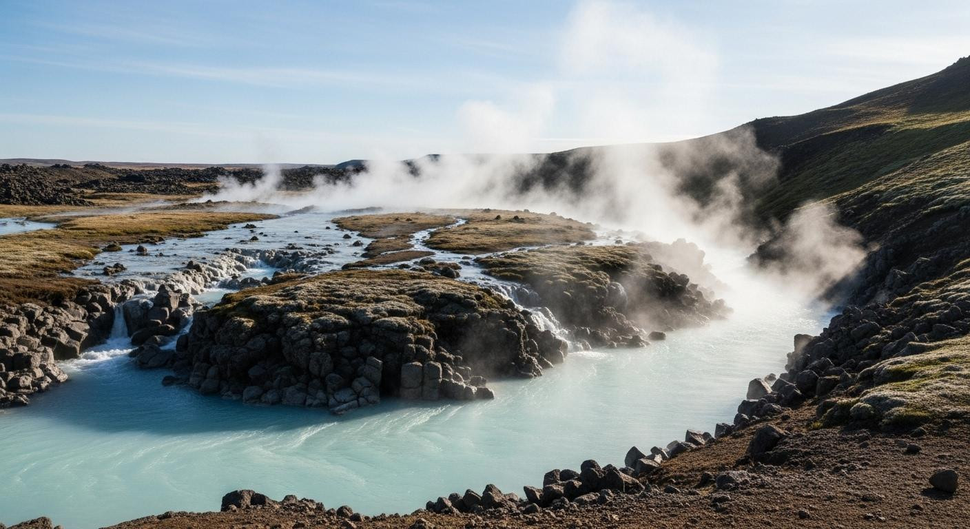 Iceland's volcanic springs deliver water so pure locals drink it straight from the source