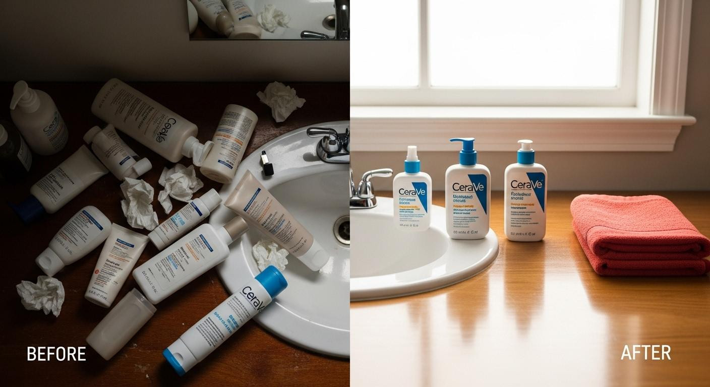 We tried CeraVe for 30 days—this 3-product routine fixed what 8 steps couldn't