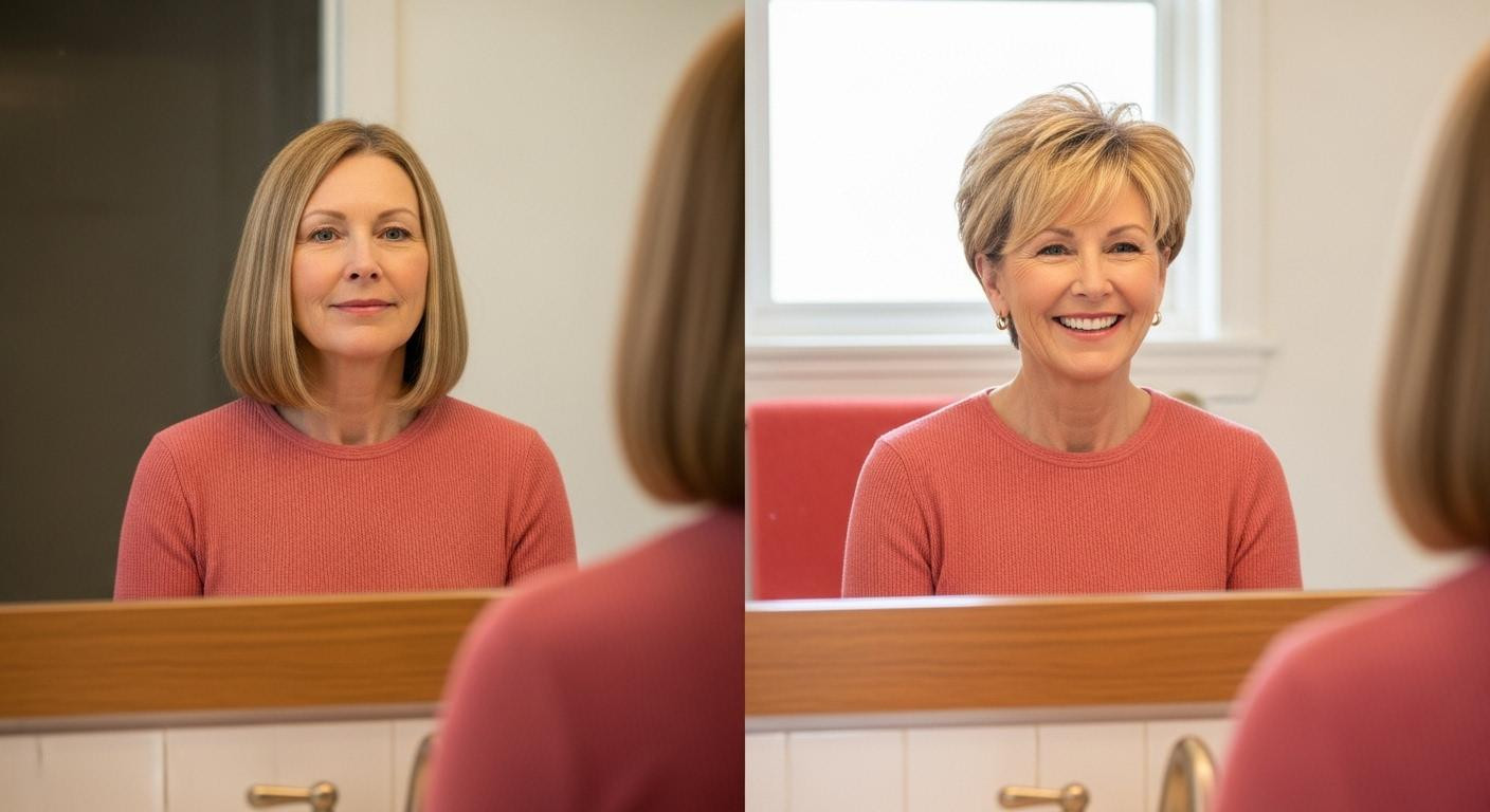 At 65, this 30-minute pixie cut made strangers guess 55—here's the 3-layer secret