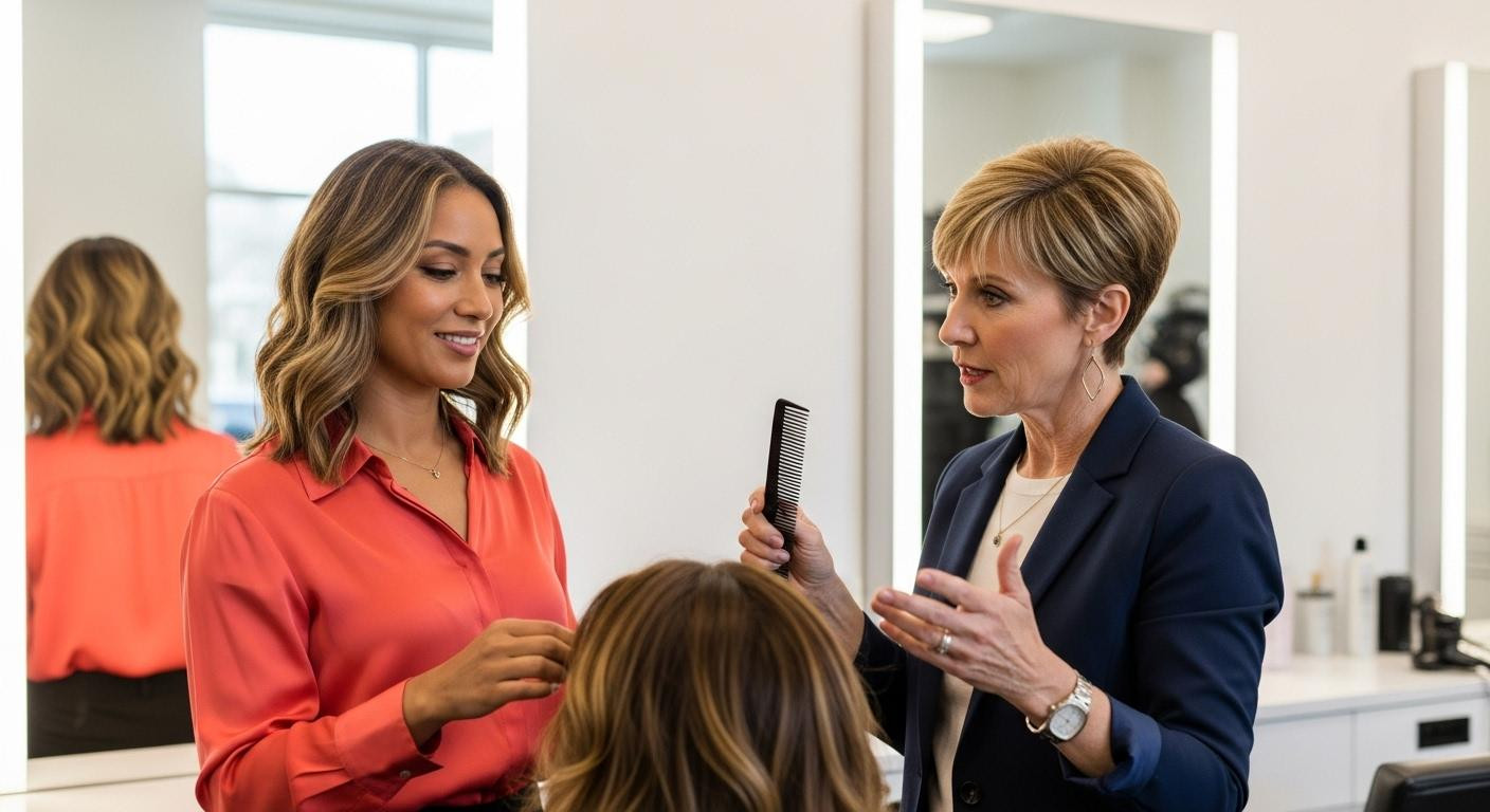 If your face is round, this pixie adds 3.25 inches at crown to frame it perfectly