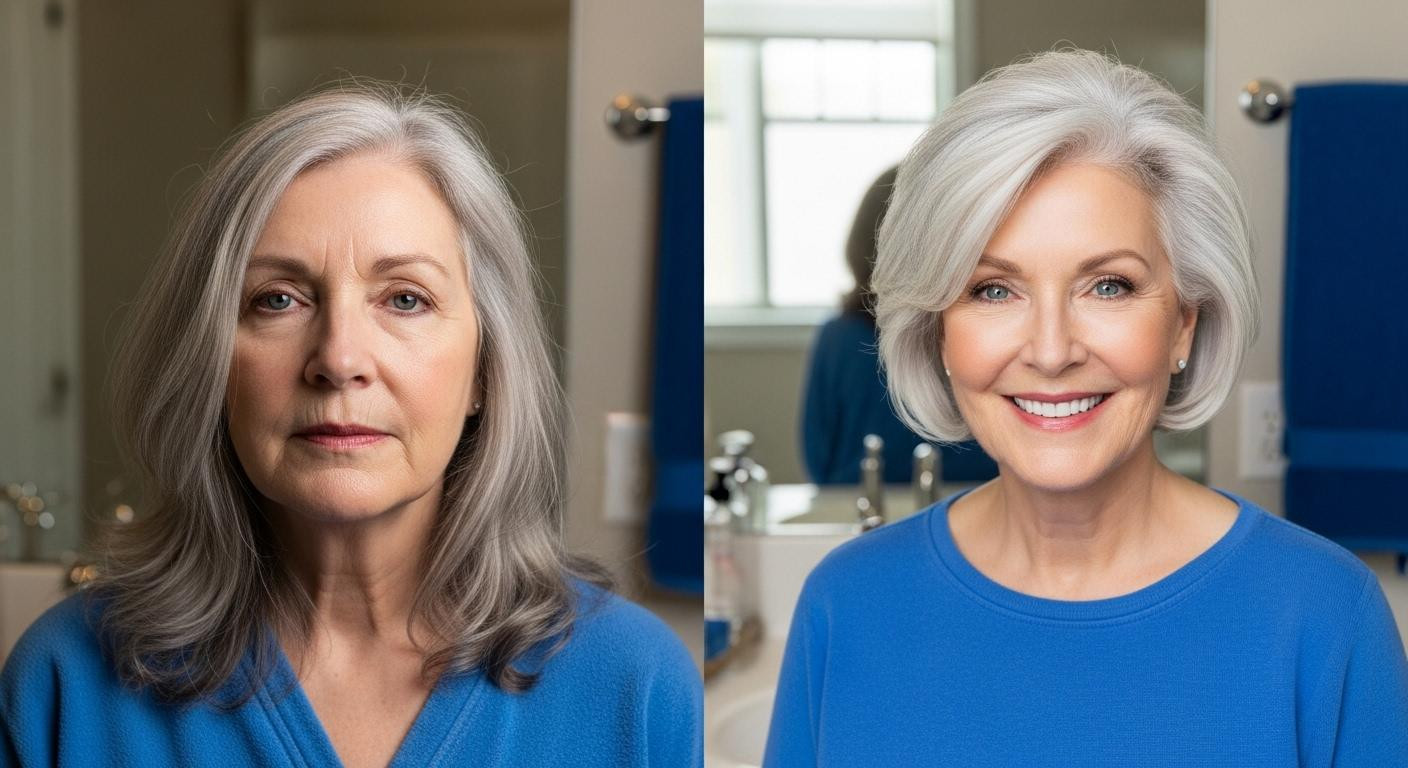 At 76, I tested 5 hairstyles—this $28 stacked bob took 10 years off