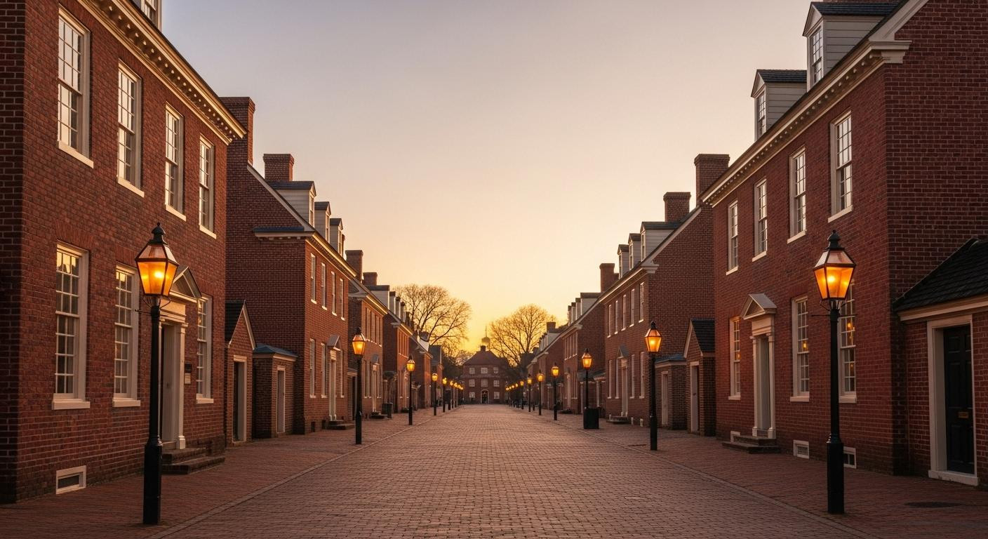 This colonial capital of 326 years lights 127 cressets nightly along one amber street