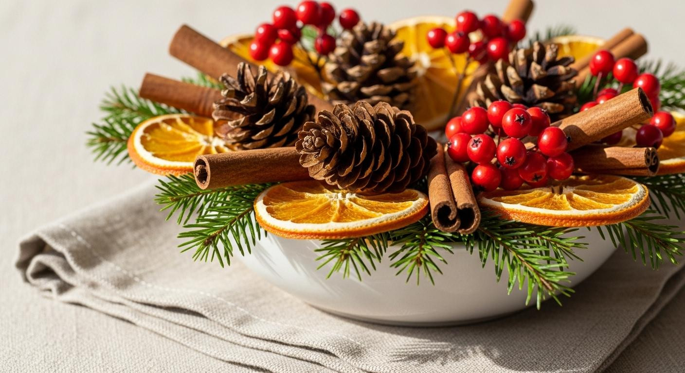 10 kitchen staples become natural Christmas decor in 2 hours at 170°F