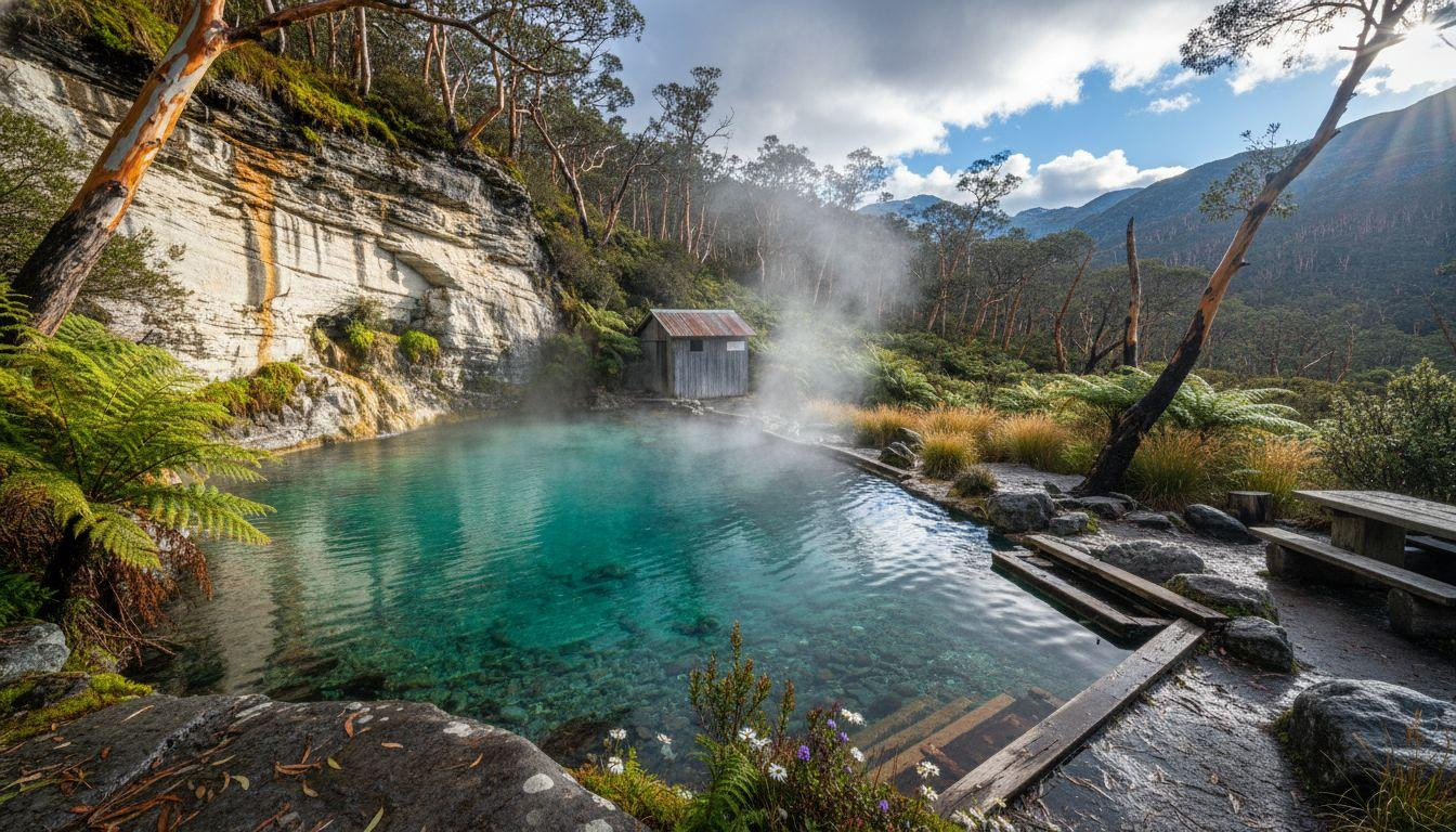 This alpine pool where steam rises from 81-degree water at 4,800 feet elevation