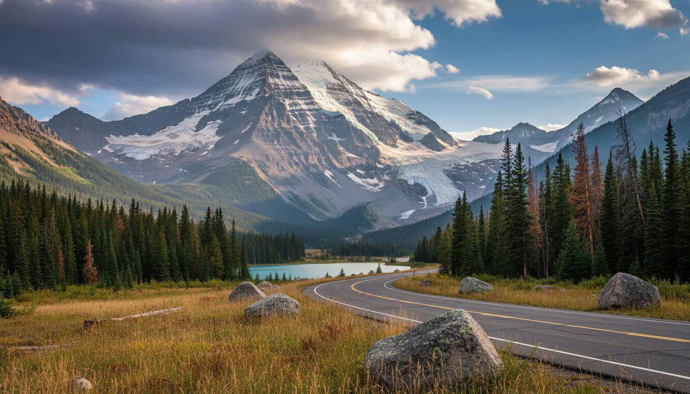 This road where glaciers catch November light above valleys most travelers never see