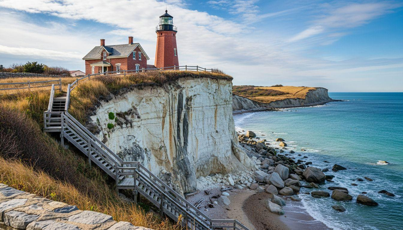 This tiny island where white cliffs rise 200 feet above turquoise Atlantic water
