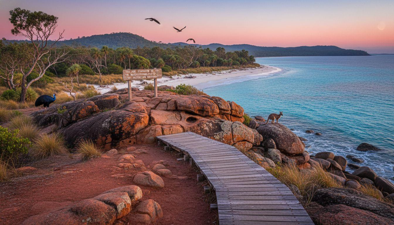 This peninsula where red dust tracks cut between turquoise sea and rainforest wilderness