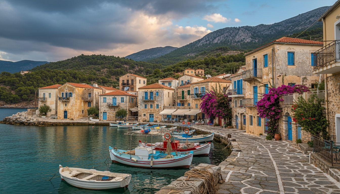 This village of 650 where Aegean turquoise meets golden stone 15 minutes from an island UNESCO site