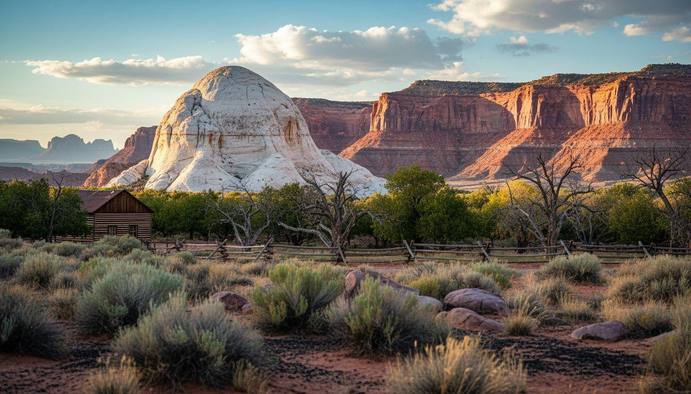 This national park where 1880s orchards still bloom beneath red cliffs 230 miles from Salt Lake City