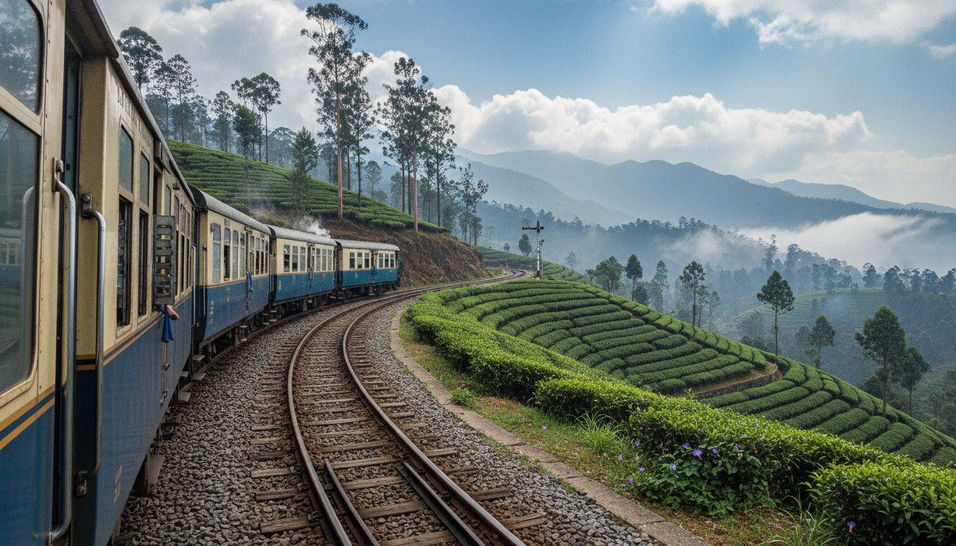This colonial hill station where a UNESCO toy train climbs through 20,000 rose varieties at 7,350 feet