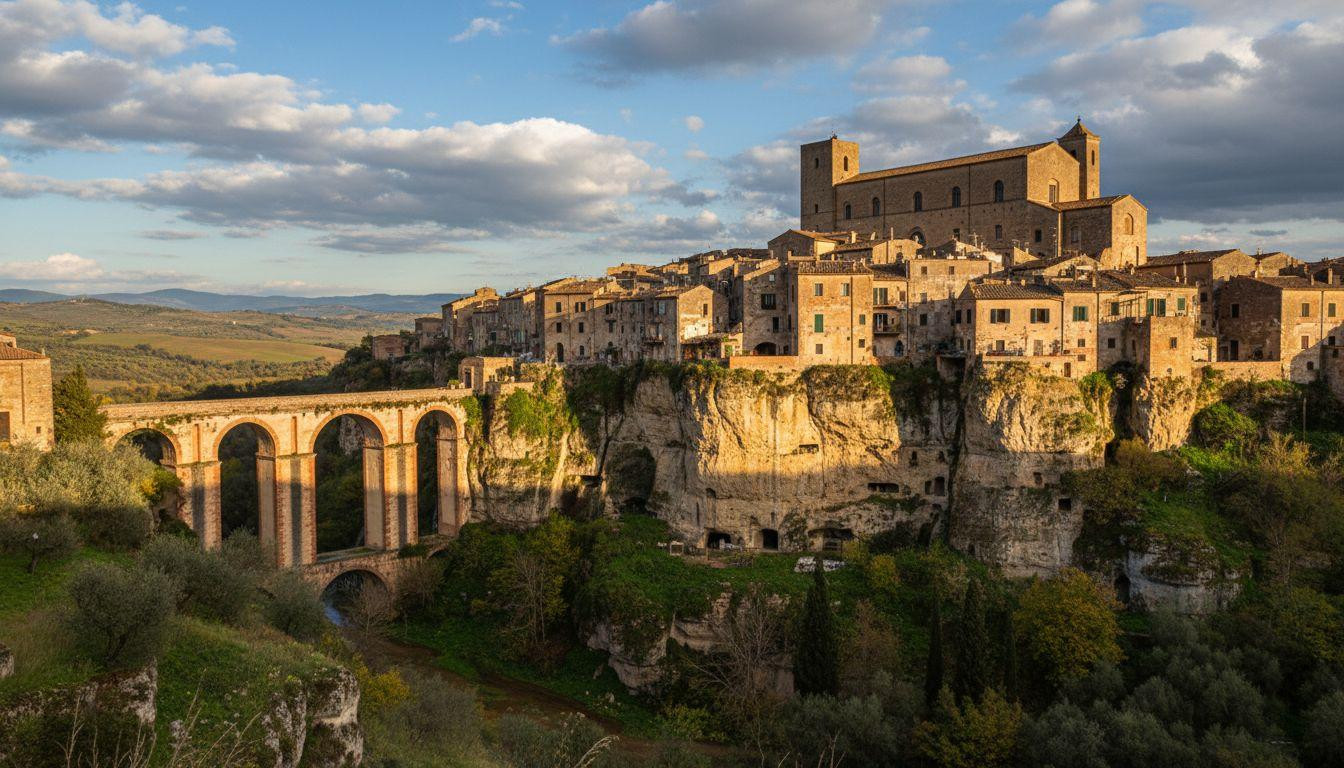 Better than San Gimignano, this volcanic village has triple heritage and costs 25% less