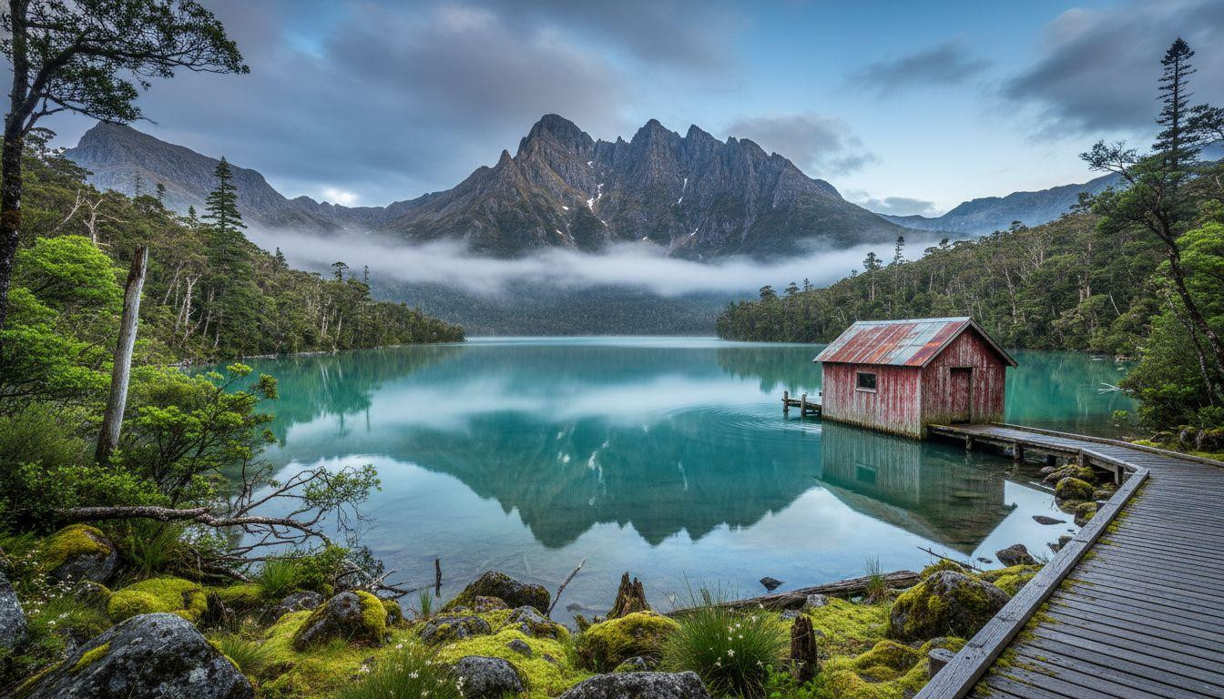 This mountain sanctuary where moss forests frame glacial lakes as just 200,000 visitors discover Tasmania's wilderness soul