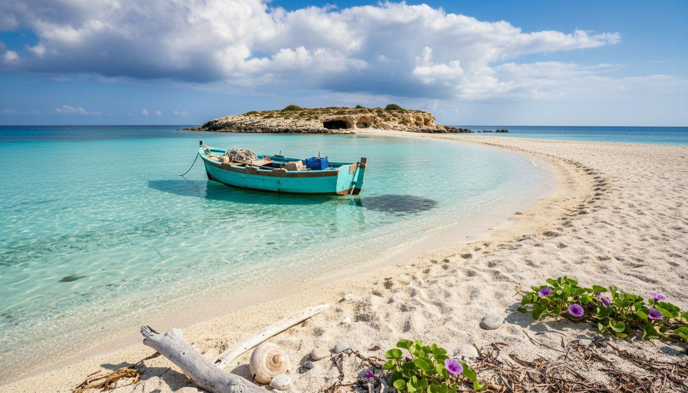 Europe's southernmost beach where boats hover above turquoise water creating optical illusions 70 miles from Africa