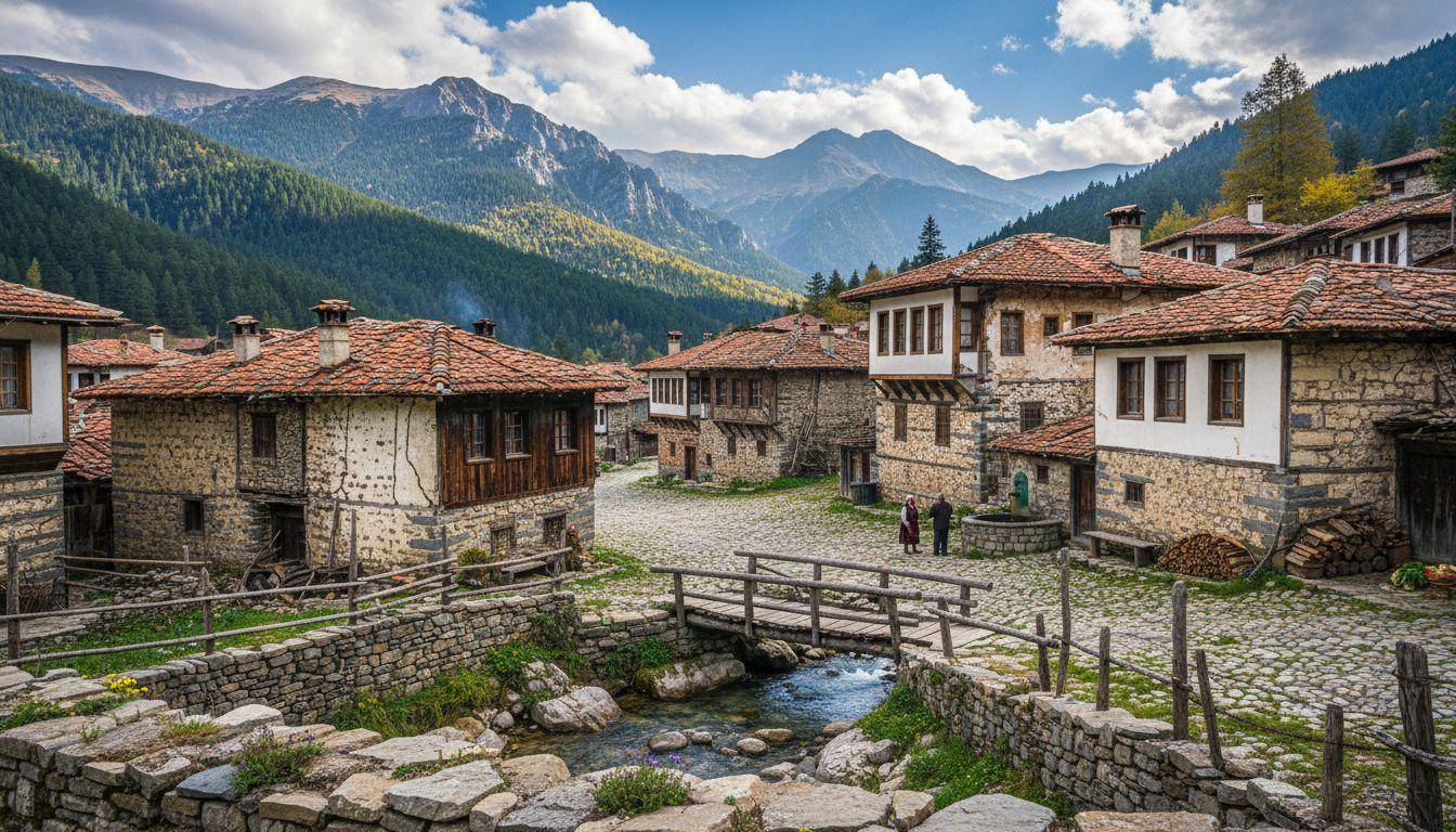 This mountain village where stone houses rest among 325 centenarians who never knew modern stress