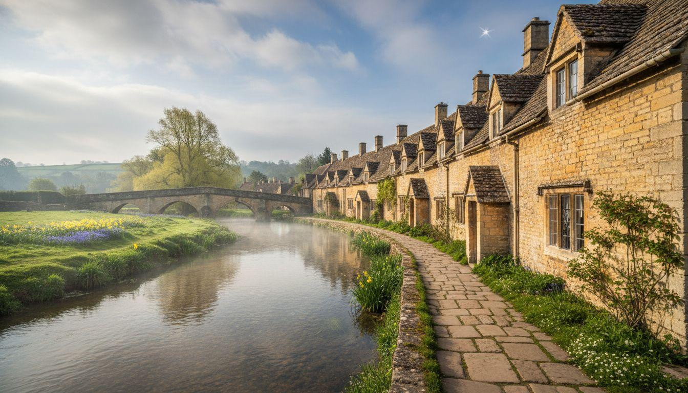 Where morning fog turns 17th century cottages into quiet England nobody photographs