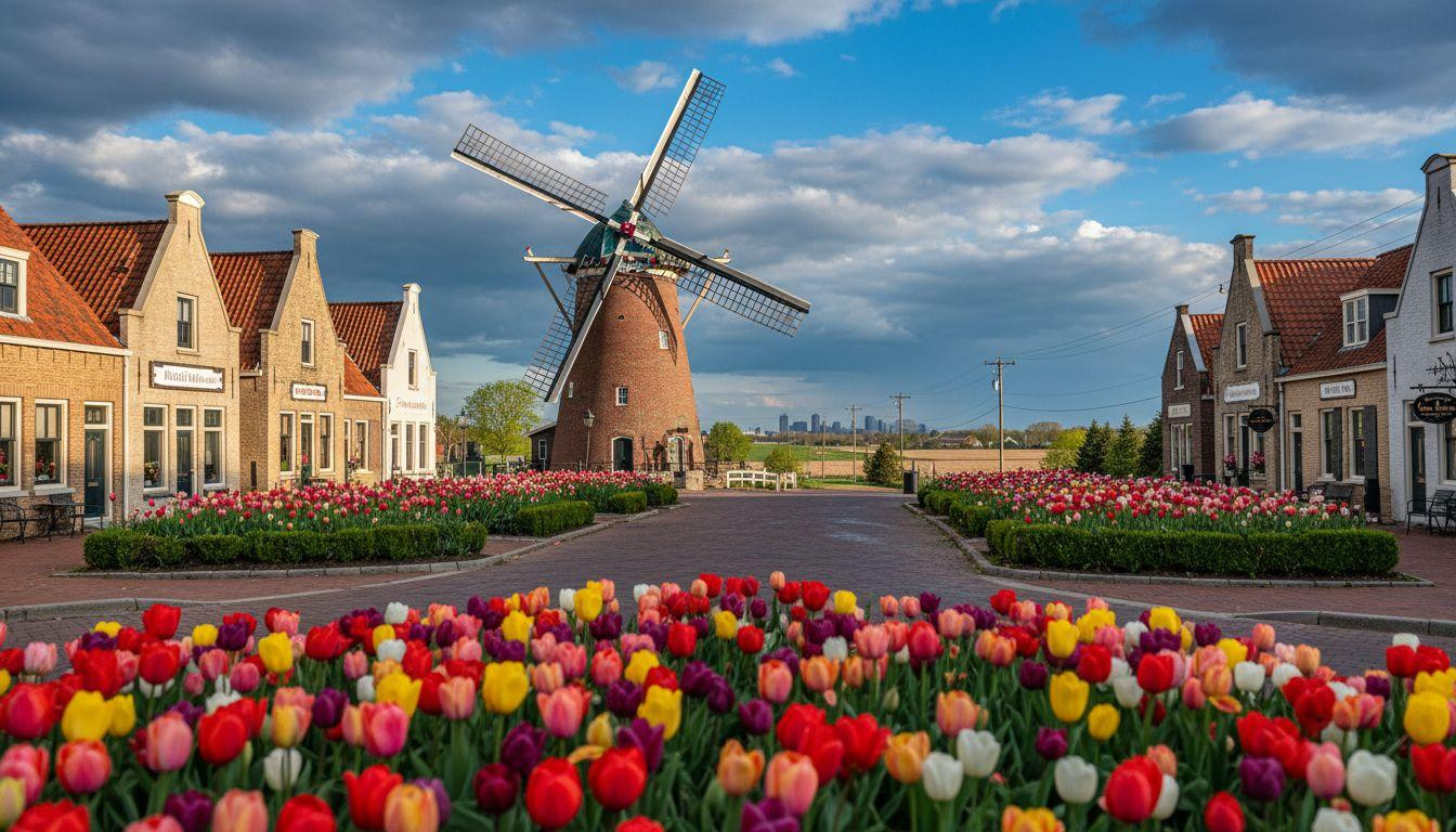 Forget Holland Michigan, this Iowa town has America's only working windmill and 85% fewer tulip festival crowds