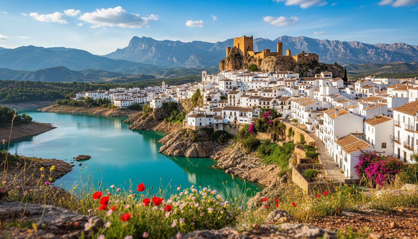 Forget Ronda where 2 million tourists crush into parking lots by 10 AM, this castle village has turquoise reservoir views and costs half as much