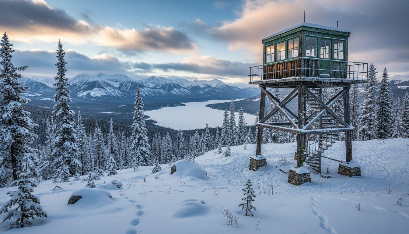 6 winter lookouts where snowshoes replace summer boots and frozen lakes reflect mountains you climb in morning silence