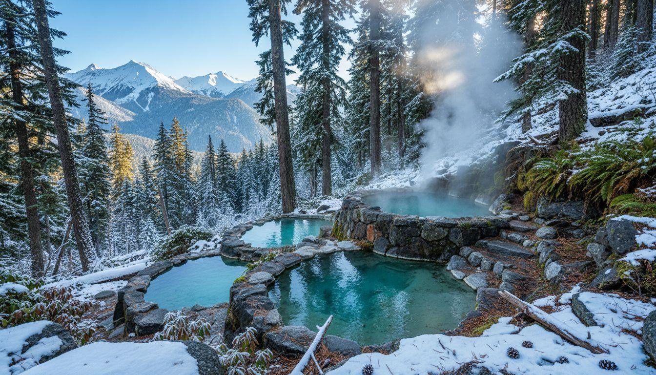 Better than Glenwood where $51 admission buys chlorinated crowds, this Cascade forest spring has snowshoe access that limits visitors to 10 daily
