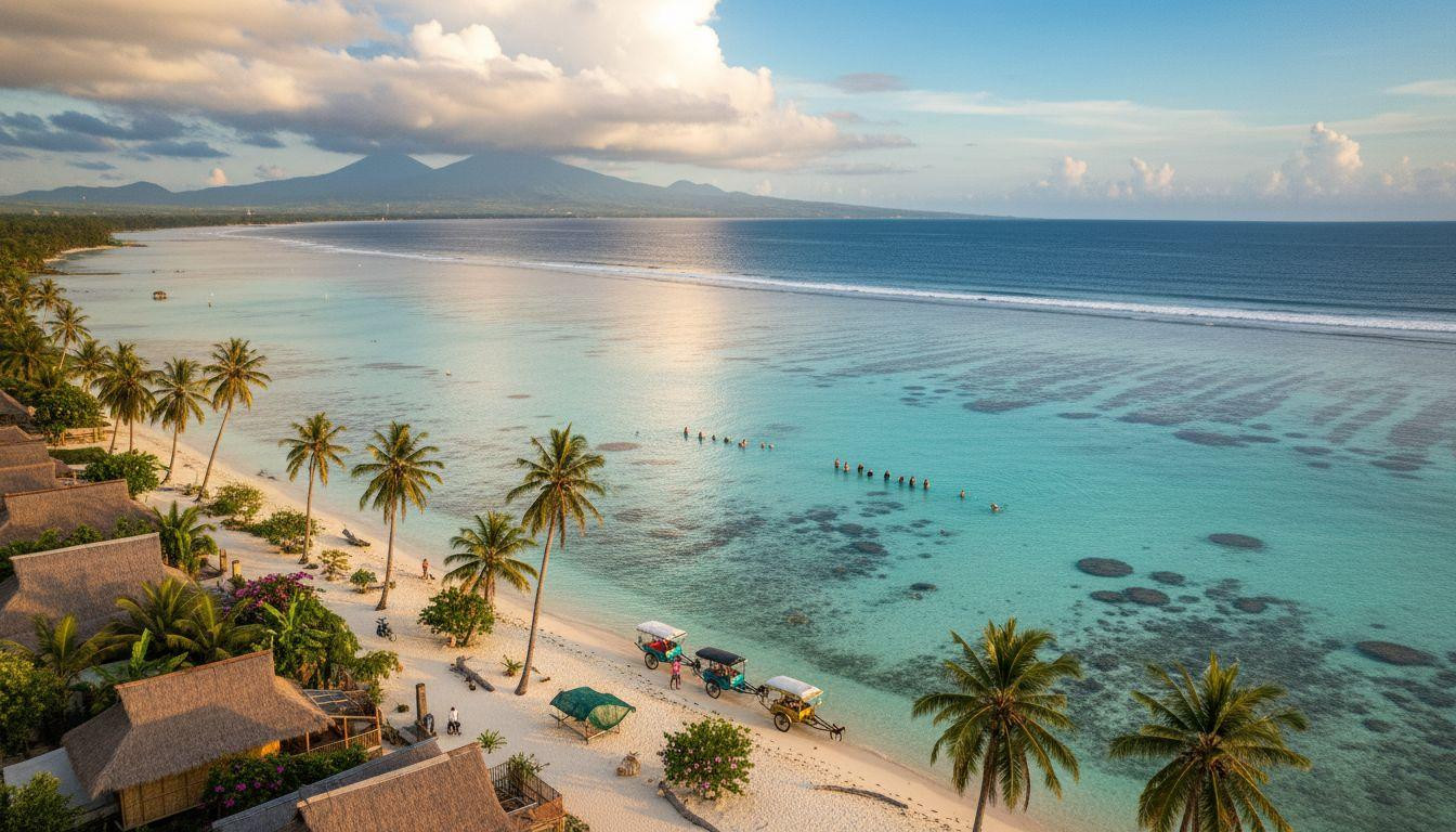 This Indonesian lagoon where you walk 1,500 feet offshore and water never reaches your chest
