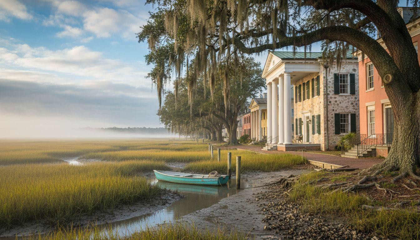 Better than Hilton Head where fog vanished under resort towers, Beaufort's Port Royal Sound mornings stay wild and free