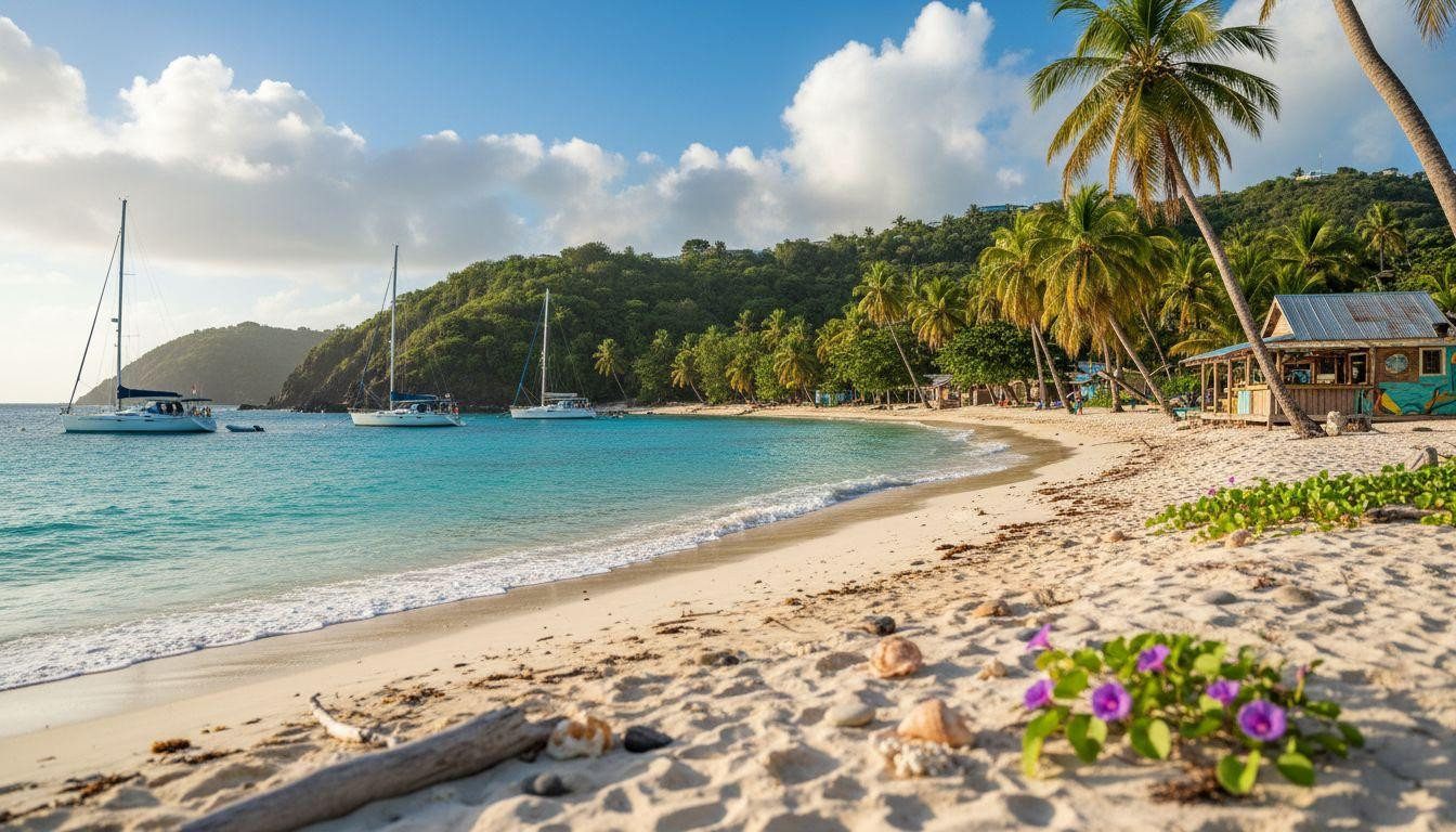 Better than Barbados where hotels cost 0 nightly this Bequia bay has turquoise water for half the price