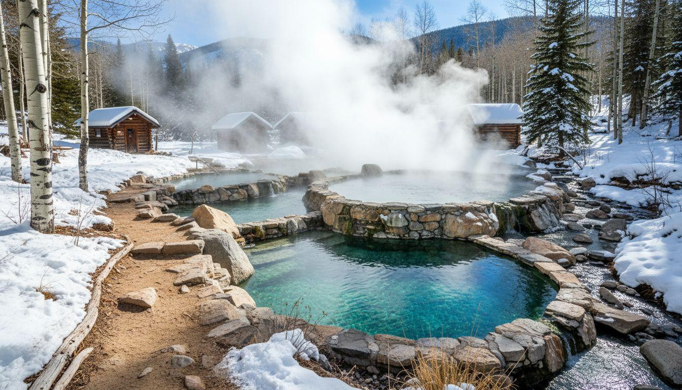 Better than Dunton where winter soaking costs 6 per person Strawberry Park charges  for stone pools in snow