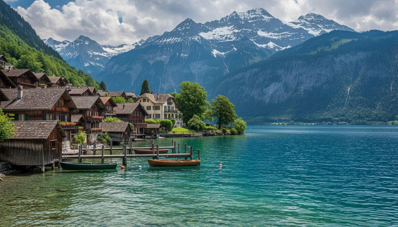 Forget Interlaken where hotels cost 0 and this lakefront village charges half for the same Alps