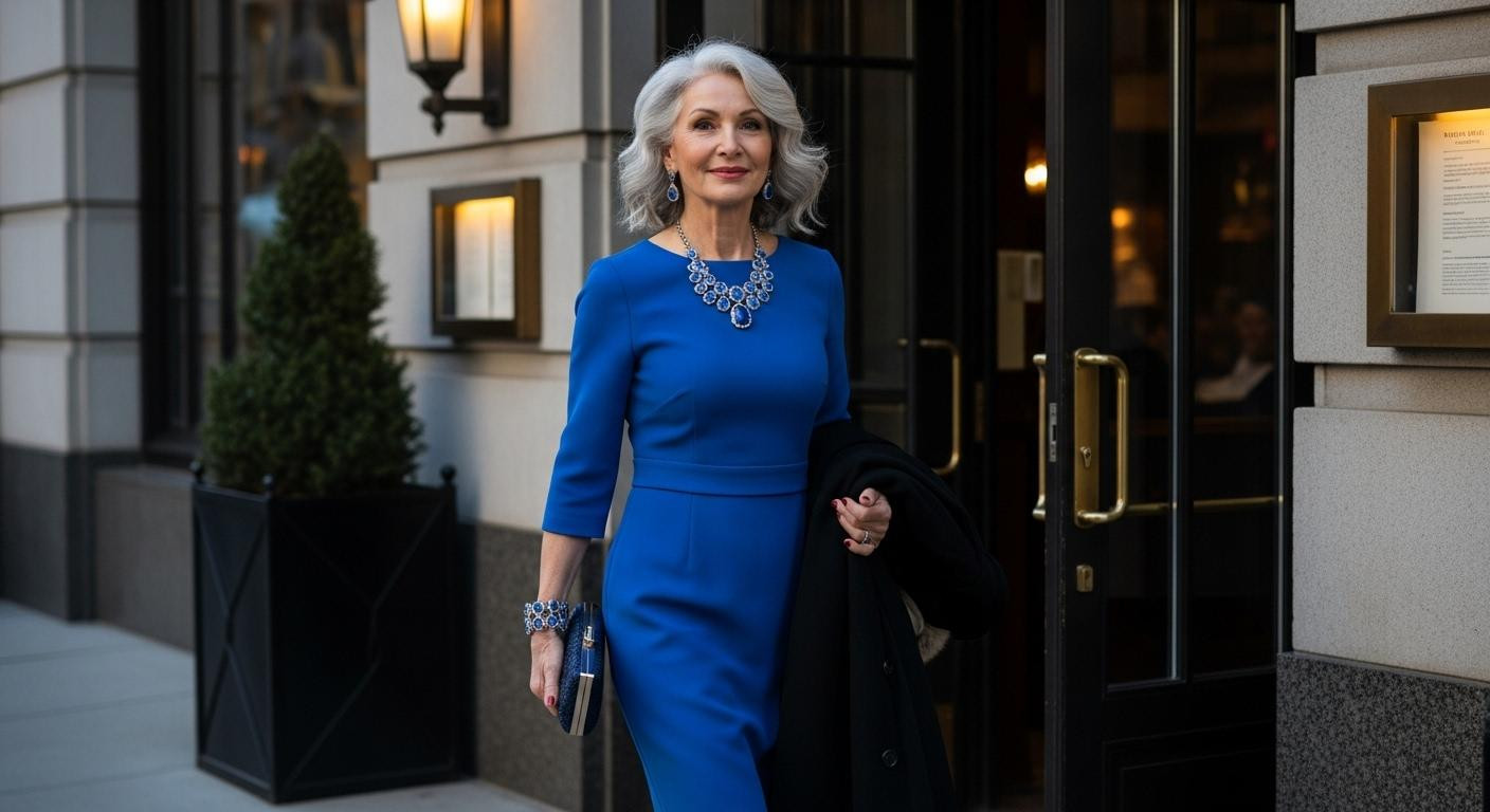 At 62, she wears this 0 NYE dress formula and looks 15 years younger