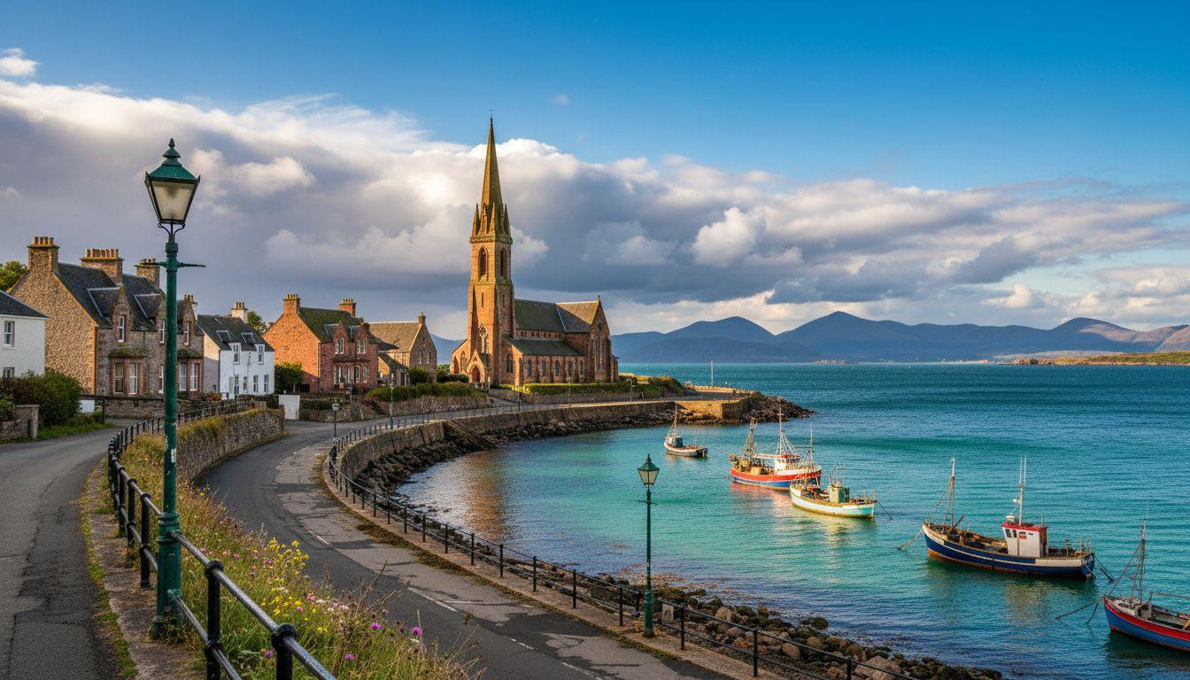 Britain's smallest cathedral sits on a cycling island where 10 miles loops past turquoise bays