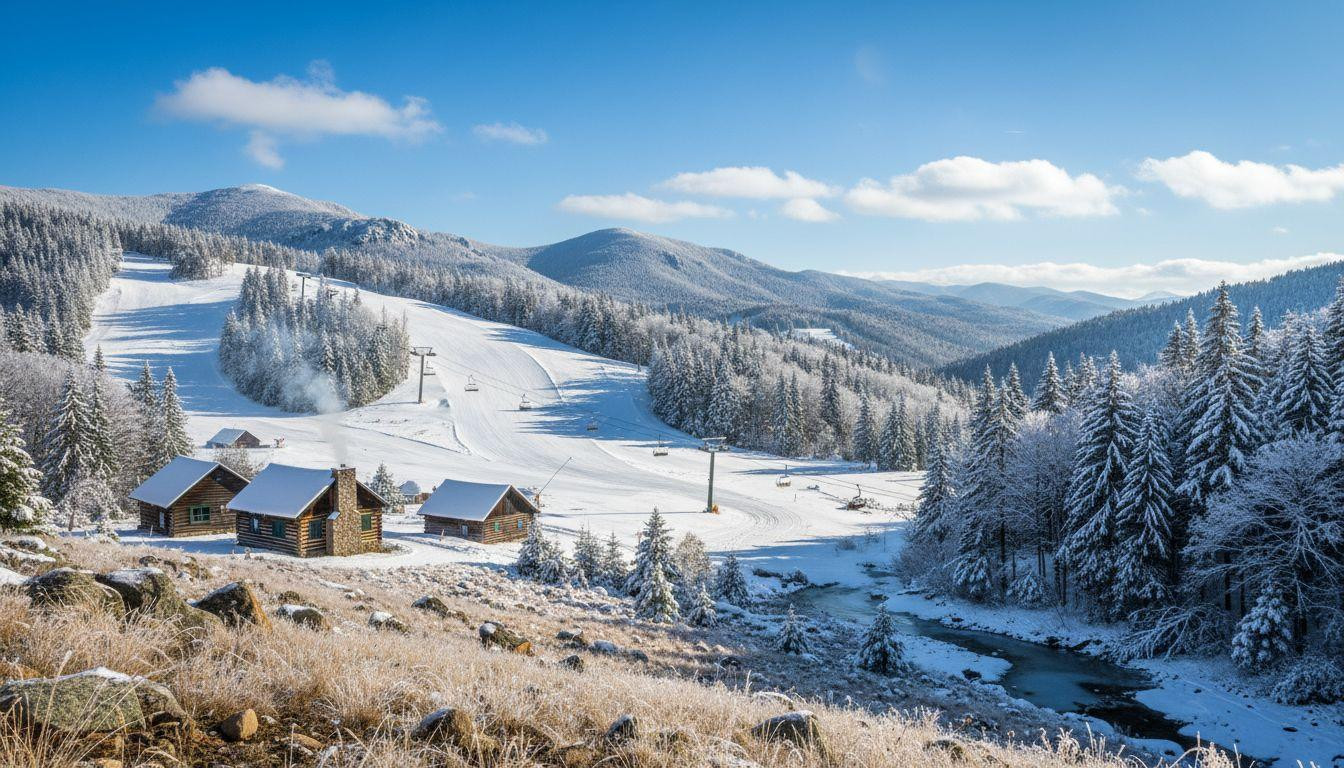 This North Carolina valley costs half what Asheville charges with empty ski slopes and frozen waterfalls