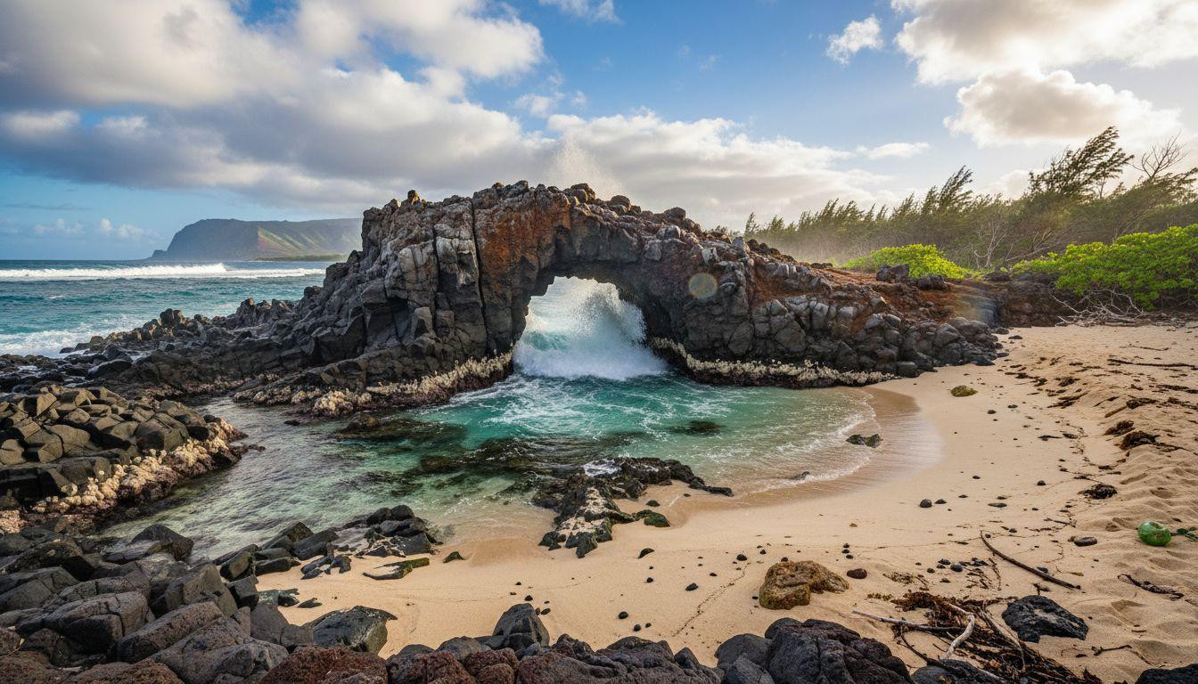 Better than Secret Beach where crowds cost solitude and Larsen's arch stays empty
