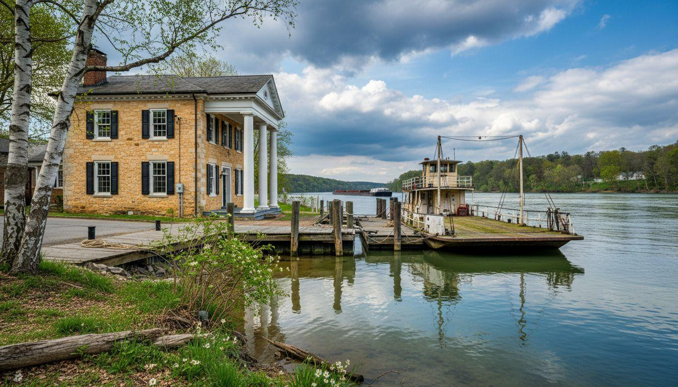 Better than Maysville where tour buses idle and Augusta's 1798 ferry captain waves at morning regulars