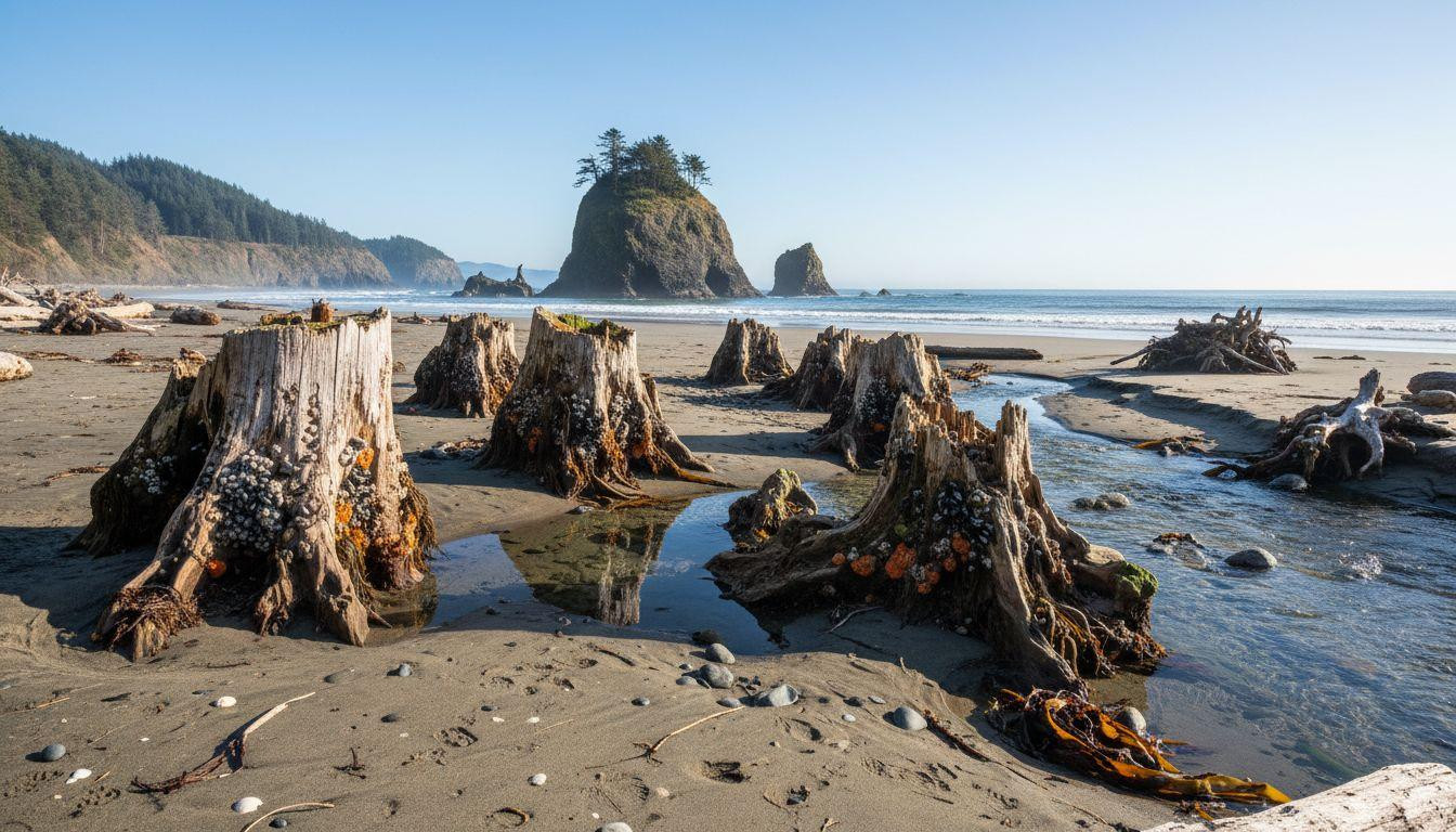 Forget Lincoln City where parking costs  and Neskowin keeps 2,000 year old stumps wild
