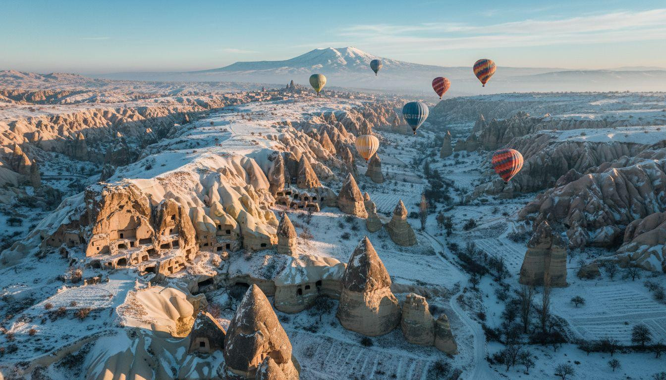Better than Meteora where monastery stairs cost 0 hotels and Cappadocia keeps 100 valleys wild