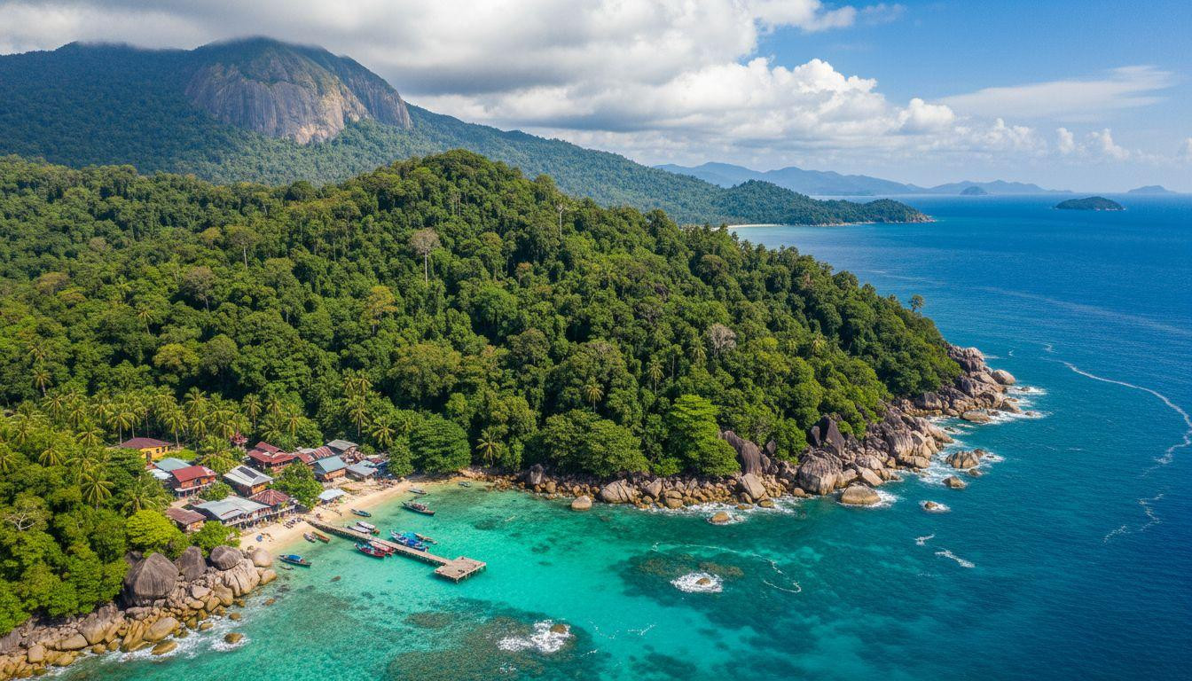 This Malaysian island appears to float where jungle canopy meets turquoise sea