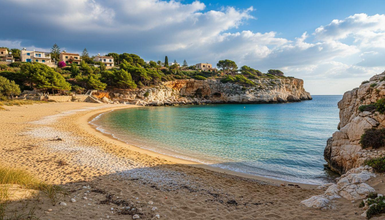 This Cyprus bay holds 70 degree water where families swim in December warmth