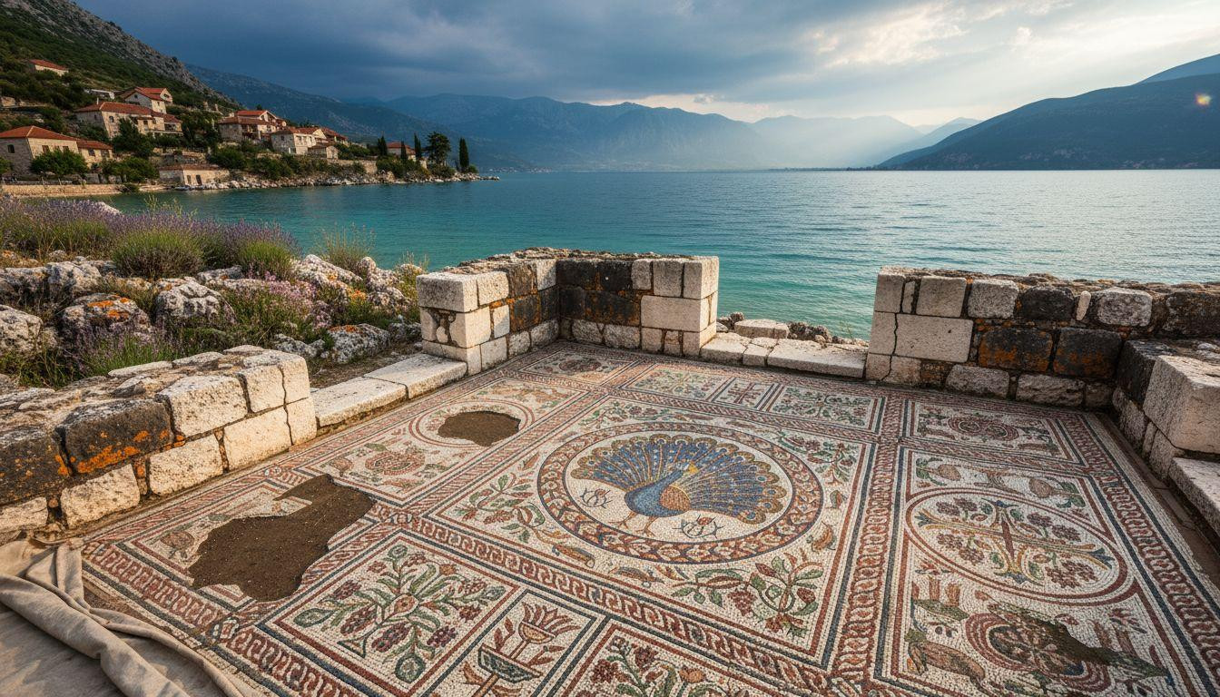 This Albanian basilica uncovers 1,500 year old mosaics only in summer
