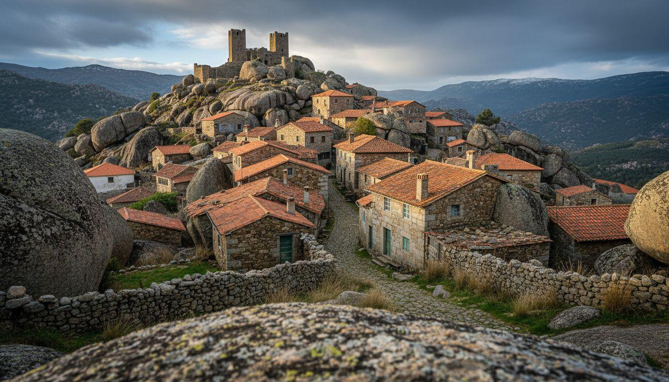 This Portuguese village hides 300 residents living inside giant granite boulders