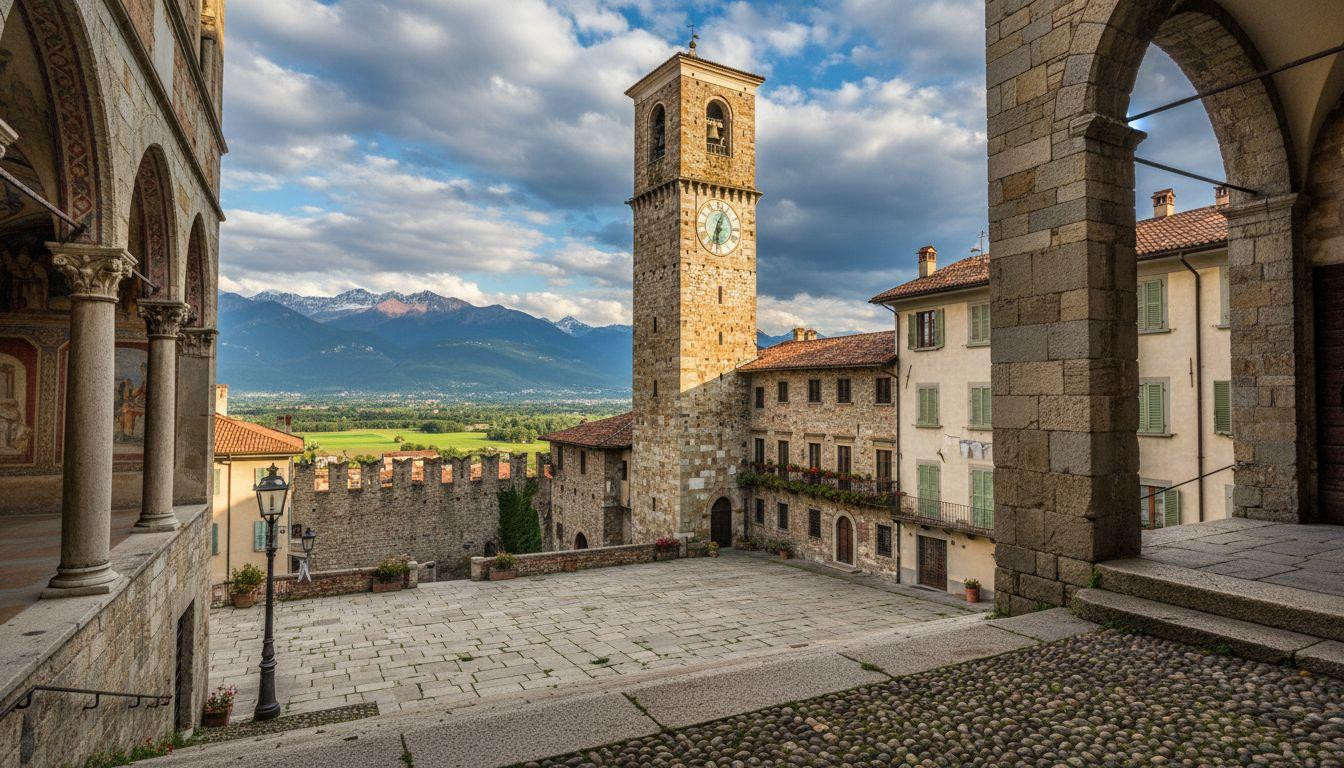 Better than Rome where 35 million tourists crowd seven hills and Bergamo keeps medieval peace on one for 5