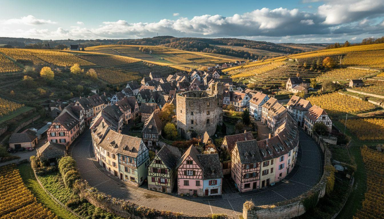 This French village spirals in perfect circles inside a ring of Grand Cru vineyards