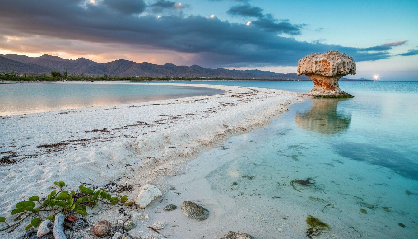 This Mexican bay hides a sandbar where you walk across turquoise water at dawn